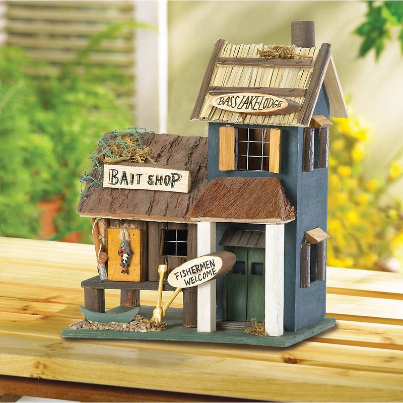 10.25" Bass Lake Lodge Birdhouse