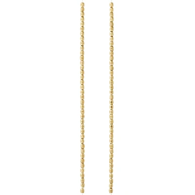 Hamilton Gold Metal Faceted Cube Beads by Bead Landing®, 3mm 