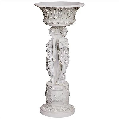 Design Toscano® 31" Chatsworth Manor Sculptural Neoclassical Pedestal Urn