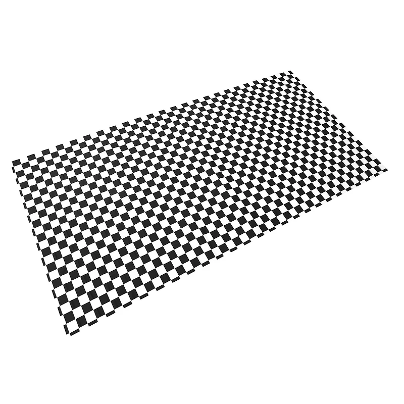 54" x 108" Black & White Checker Plastic Table Cover by Celebrate It™