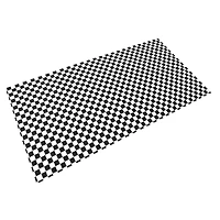 54" x 108" Black & White Checker Plastic Table Cover by Celebrate It™