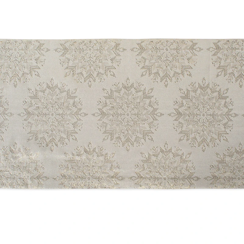 DII® 108'' Winter Sparkle Jacquard Table Runner
