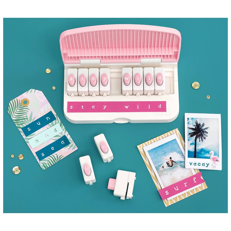 We R Memory Keepers Lowercase Word Punch Board