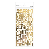 12 Pack: Gold Foil Skinny Alphabet Stickers by Recollections™