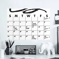 RoomMates Doodle Dry Erase Calendar Peel & Stick Wall Decal