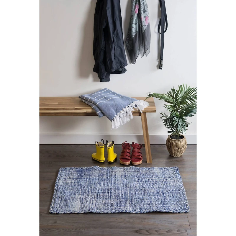 DII® Variegated Blue Hand-Loomed Rug, 2ft. x 3ft.