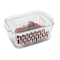 Kitchen Details Clear Storage Container with Strainer