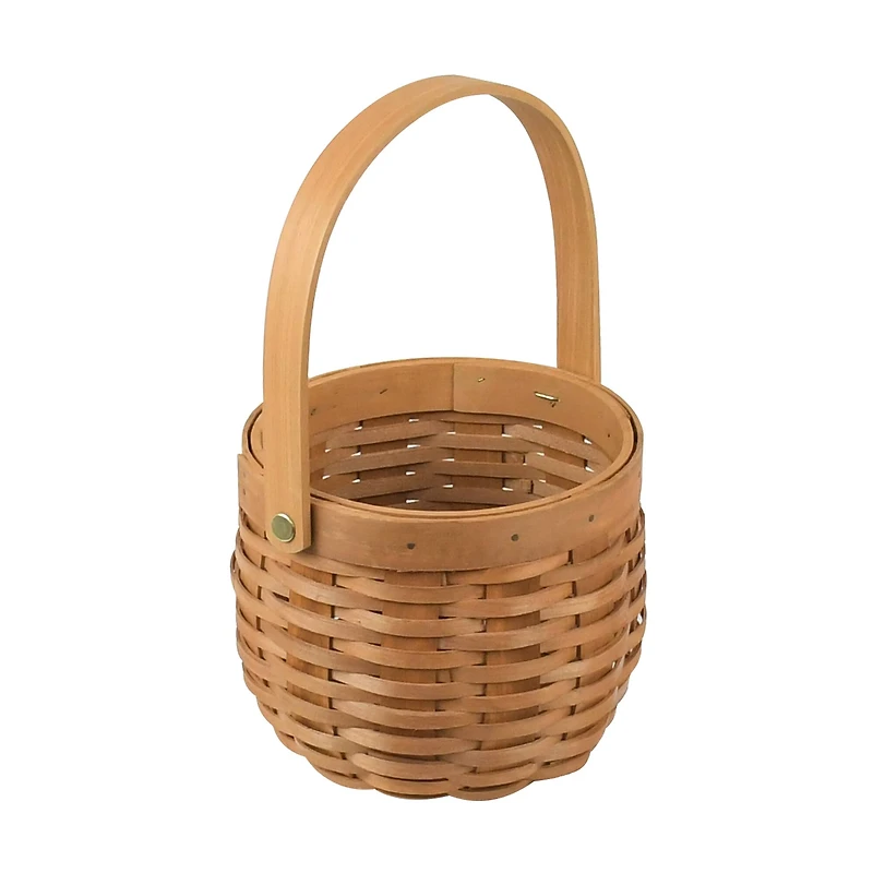4.75" Natural Brown Round Chipwood Basket by Ashland®