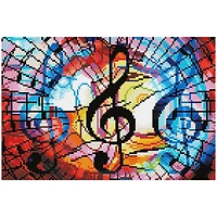 Diamond Dotz® Intermediate Triple Treble with Frame Diamond Painting Kit