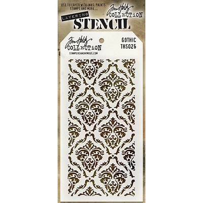 Stampers Anonymous Tim Holtz® Gothic Layering Stencil