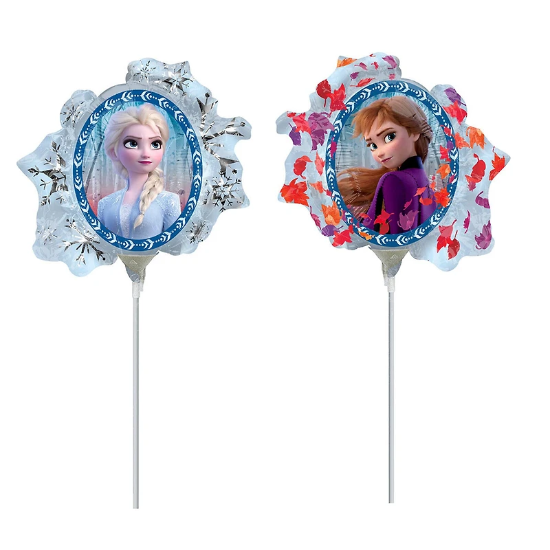 14" Frozen 2 Double-Sided Foil Stick Balloon