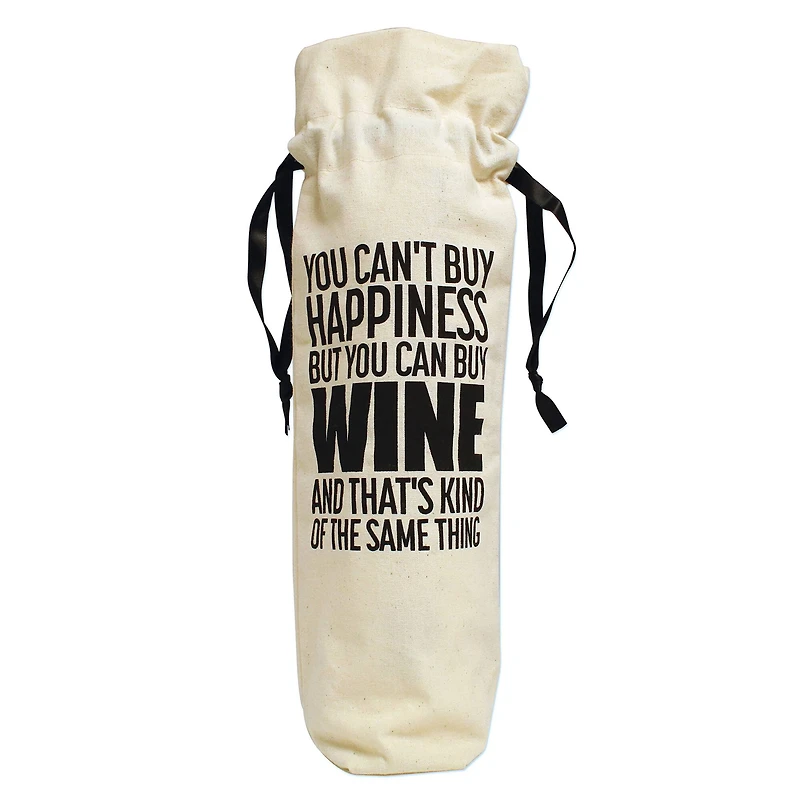 Personality Case™ Happiness Canvas Wine Bag