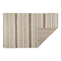 DII® Stone & White Hand-Loomed Paper Chindi Rug, 4ft. x 6ft.