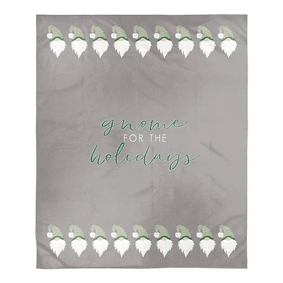 Gnome For Holidays 50x60 Sherpa Fleece Blanket