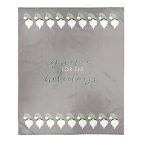 Gnome For Holidays 50x60 Sherpa Fleece Blanket