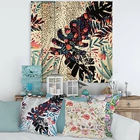 Designart - Tropical Floral Patchwork I
