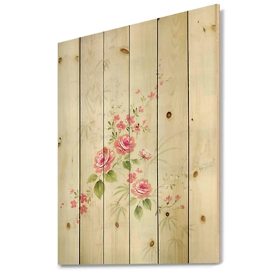 Designart - Retro Drawing of Flowers II