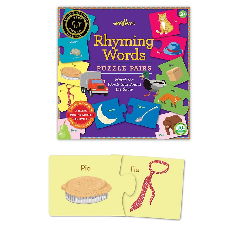 eeBoo Rhyming Puzzle Pairs