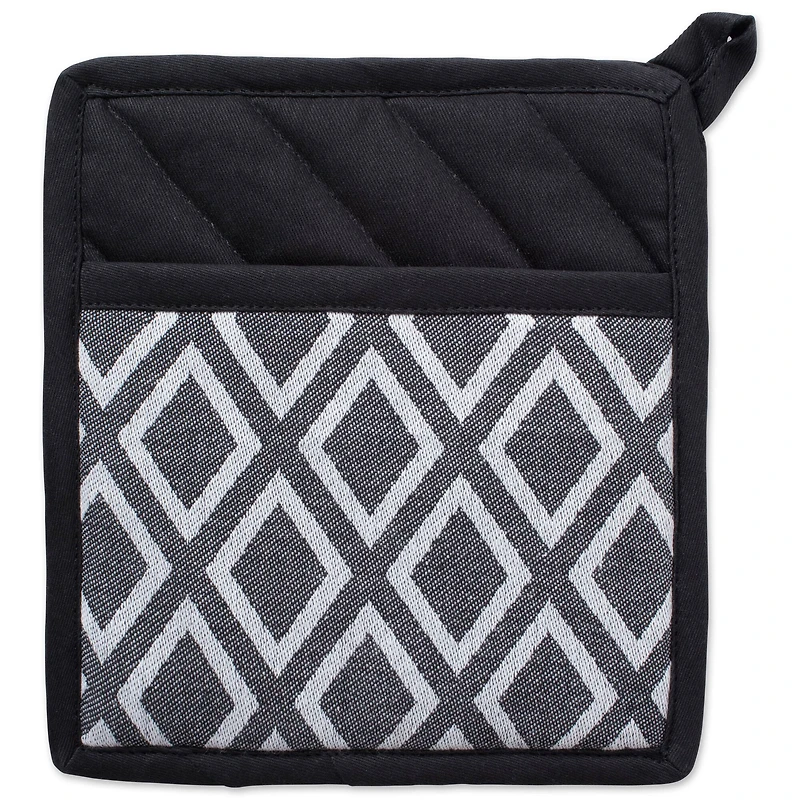 DII® Black & White Diamond Potholder (Set of 2)