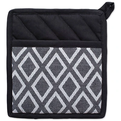 DII® Black & White Diamond Potholder (Set of 2)