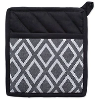 DII® Black & White Diamond Potholder (Set of 2)