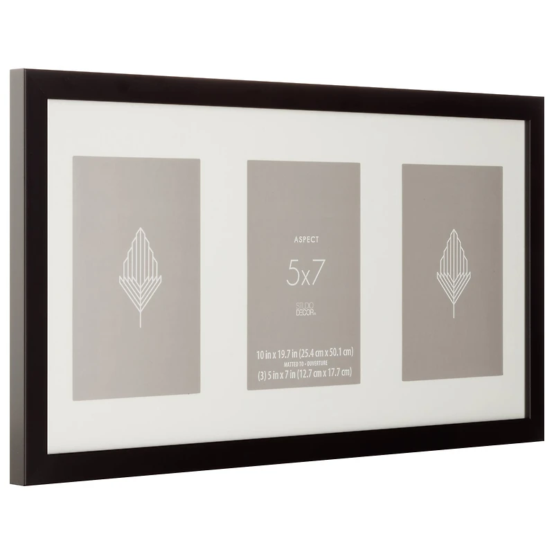 Aspect 3 Opening 5" x 7" Black Collage Frame by Studio Décor®