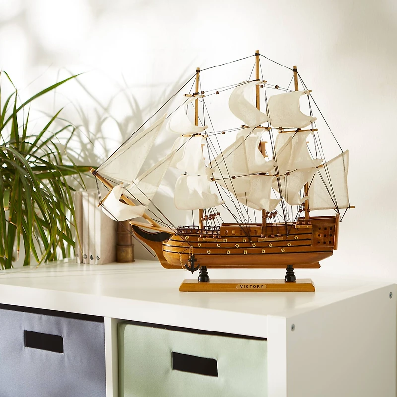 HMS Victory Ship Model 19" x 4" x 17.75