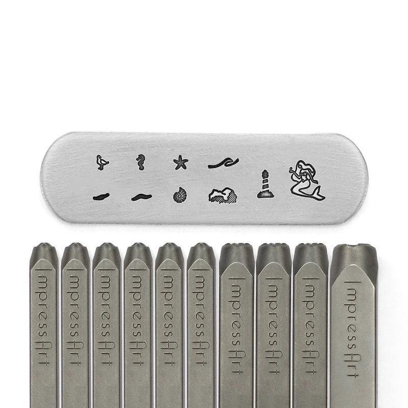 ImpressArt® Coastal Metal Stamps Pack