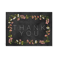 Hortense B. Hewitt Co. Chalkboard Floral Thank You Cards