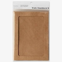 Kraft Frame Cards & Envelopes by Recollections™, 5" x 7"