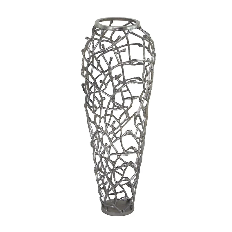 Gold Contemporary Vase, 12" x 12" x 33"