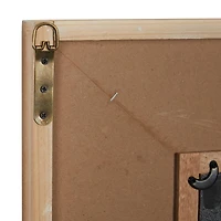 36" White Farmhouse Wood Wall Mirror