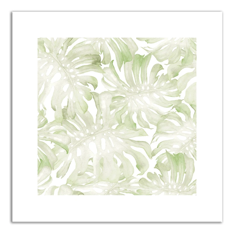 Simple Monstera Canvas Wall Art