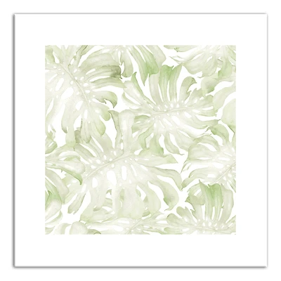 Simple Monstera Canvas Wall Art