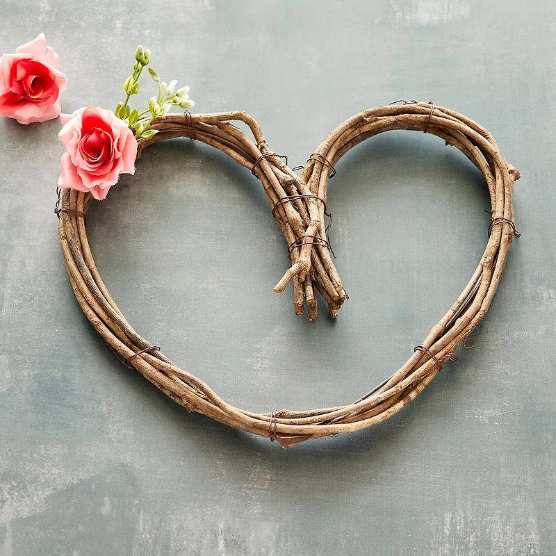 8 Pack: 12" Grapevine Heart Wreath by Ashland®