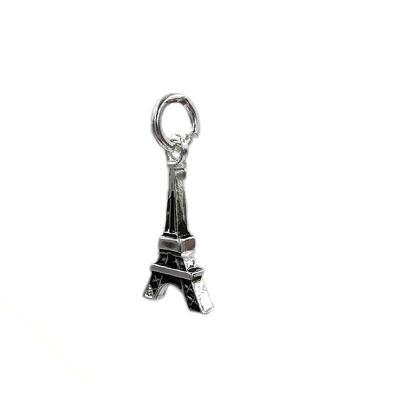 Charmalong™ Silver Plated Eiffel Tower Charm by Bead Landing™