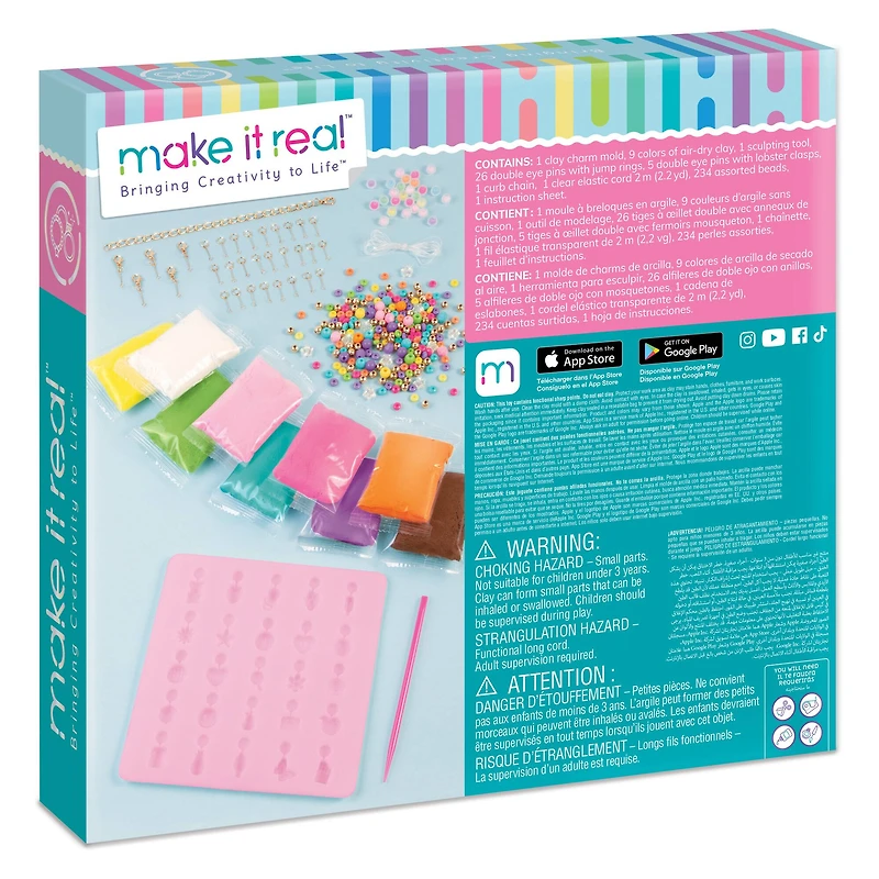 Make It Real™ Clay Charm DIY Jewelry Kit