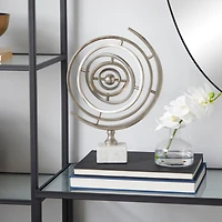 13" Glam Silver Armillary Table Accent