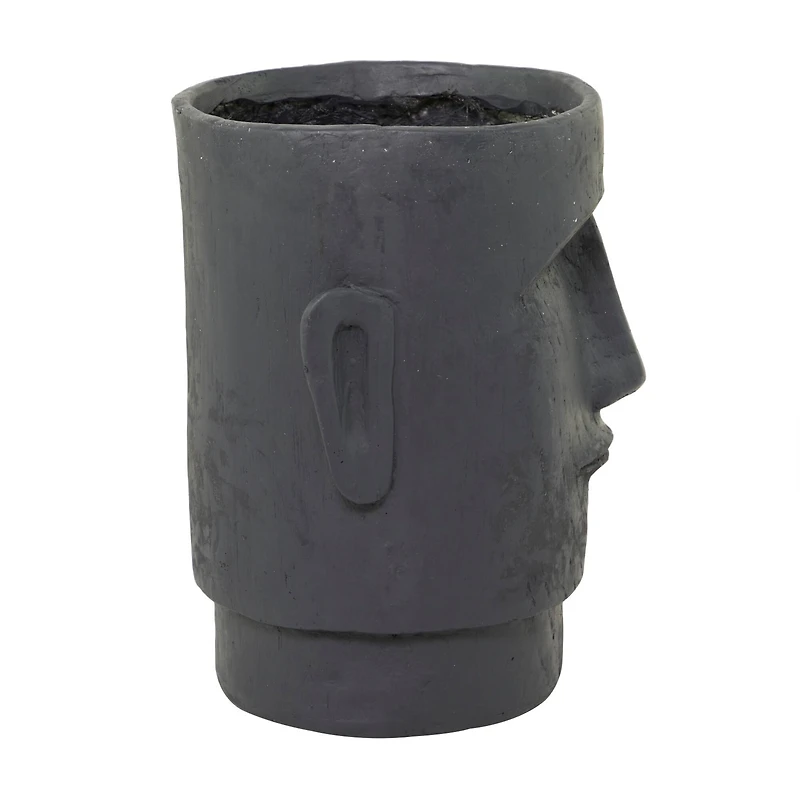 The Novogratz Grey Contemporary Planter, 13" x 14" x 18"