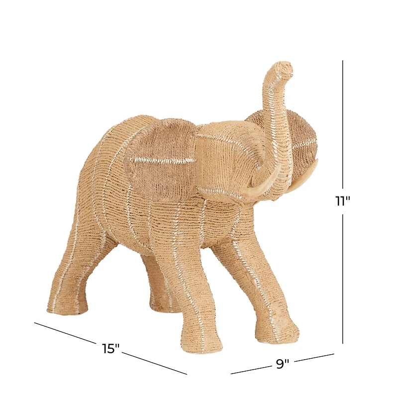 Beige Polystone Transitional Sculpture, 11" x 9" x 15"