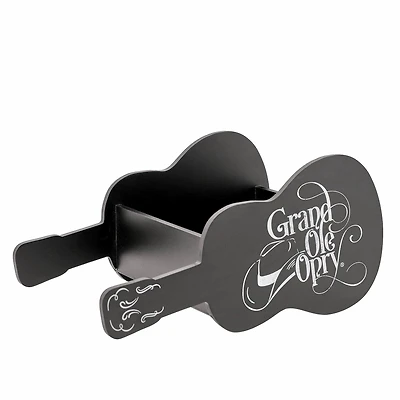 American Art Decor Grand Ole Opry Guitar Shaped Wooded Storage Crate - 16" x 10"