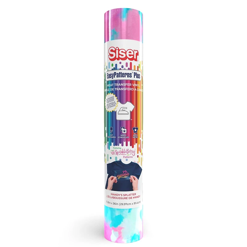 Siser EasyPatterns Mandy's Splatter Plus Heat Transfer Vinyl 36in