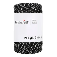 240yd. Black & Silver Twine by Recollections™