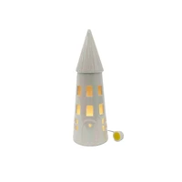 12" Iridescent Ceramic House LED Tabletop Décor by Ashland®