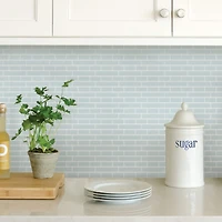 InHome Sea Glass Peel & Stick Backsplash Tiles