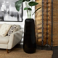 40" Black Modern Vase