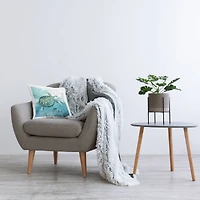 Stupell Industries Sea Tortoise and Fish over Blue Nautical Ocean Map Throw Pillow 18" x 18"