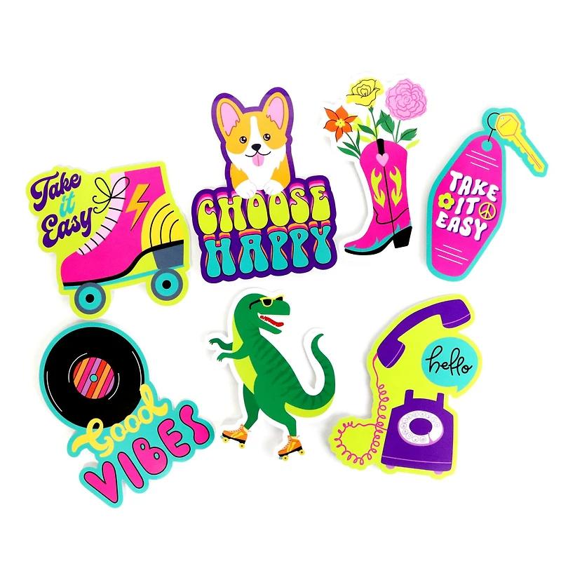 Groovy Dino Vinyl Die Cut Stickers by Recollections™