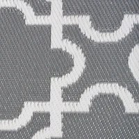 DII® Gray Lattice Outdoor Rug, 4ft. x 6ft.