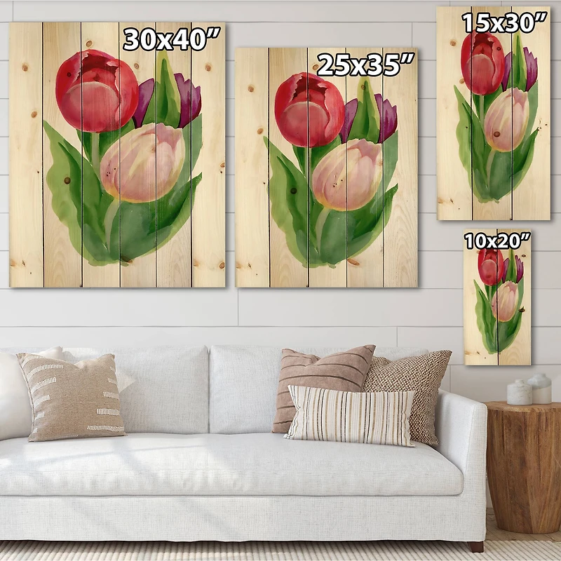 Designart - Beautiful Tulip Flowers